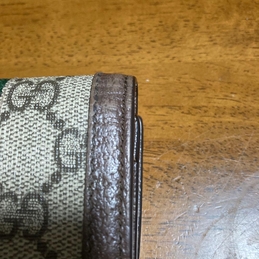 智子 Gucci GGキャンバス 三つ折り財布
