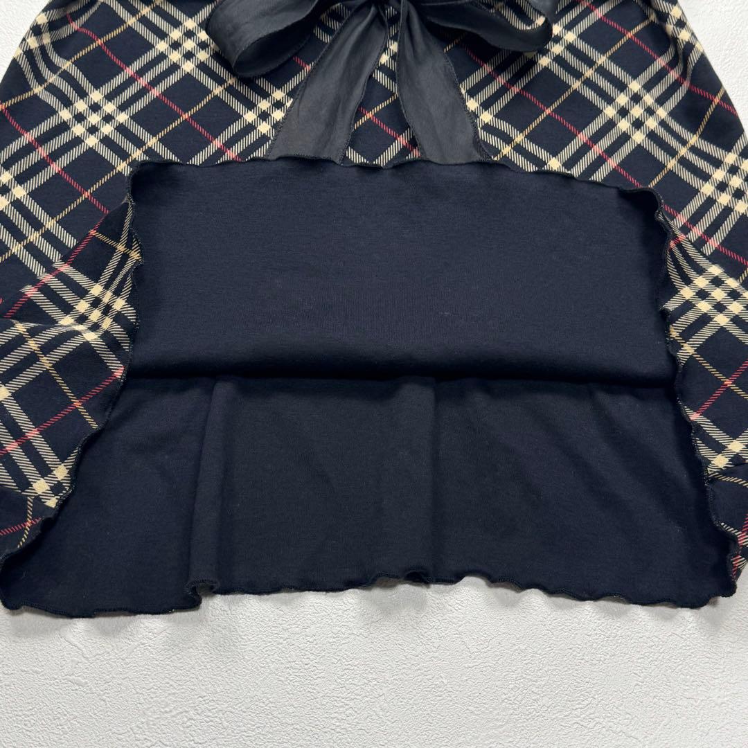 BURBERRY BLUE LABEL トップス チェック リボン ホースロゴ