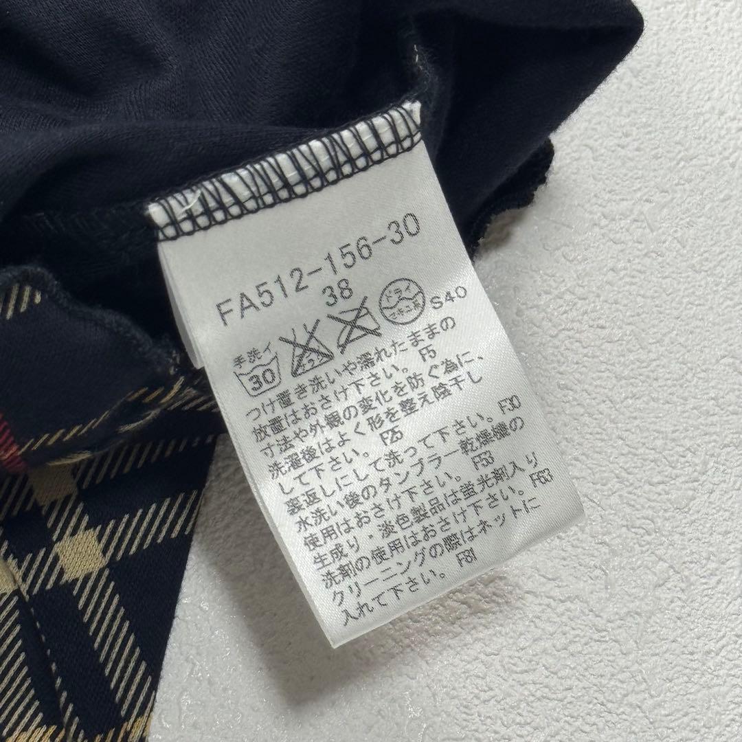BURBERRY BLUE LABEL トップス チェック リボン ホースロゴ