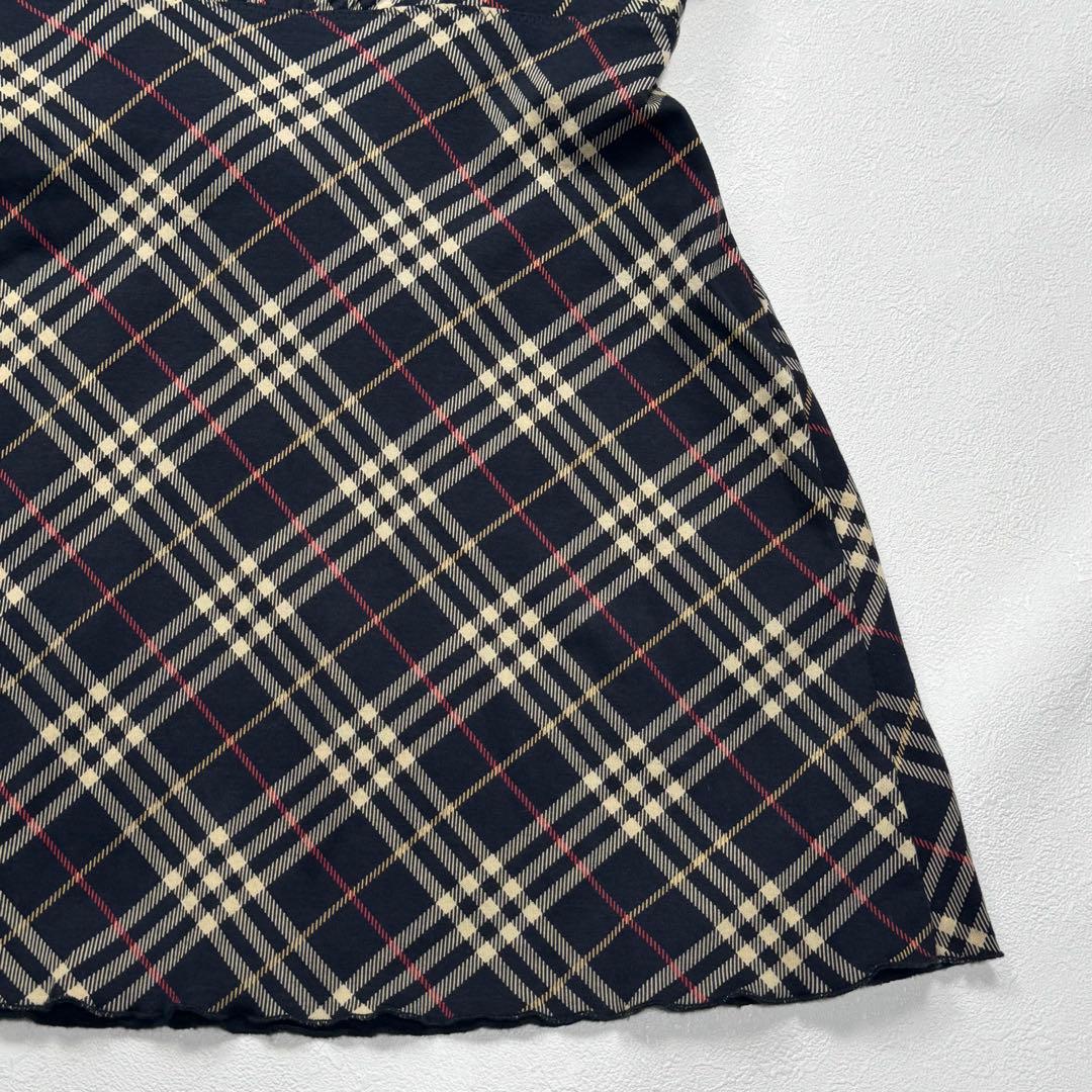 BURBERRY BLUE LABEL トップス チェック リボン ホースロゴ