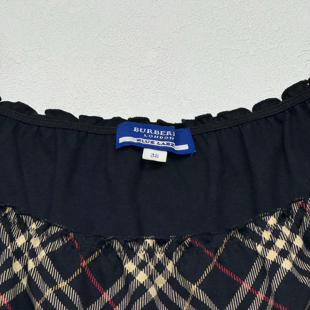 BURBERRY BLUE LABEL トップス チェック リボン ホースロゴ