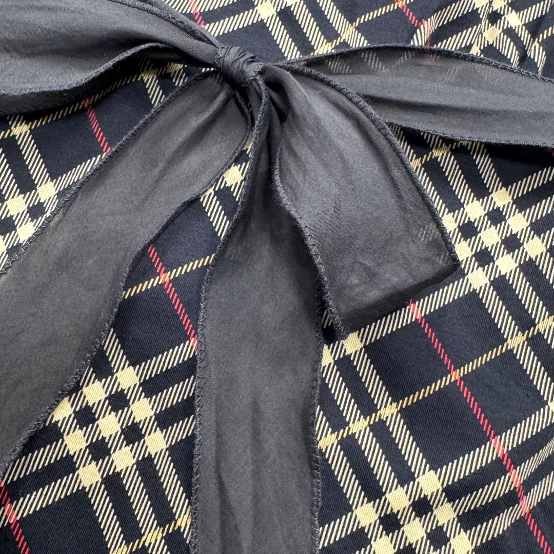 BURBERRY BLUE LABEL トップス チェック リボン ホースロゴ