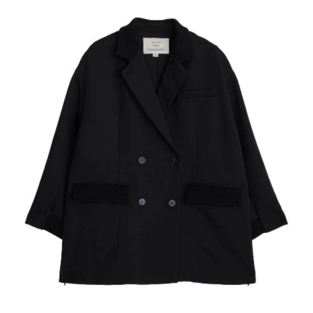 AMERI RIB SWITCHING OVER JACKETブラックF新品