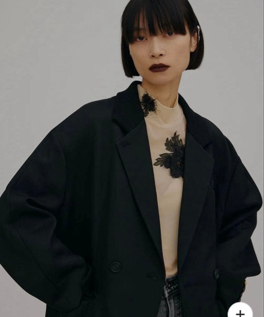 AMERI RIB SWITCHING OVER JACKETブラックF新品