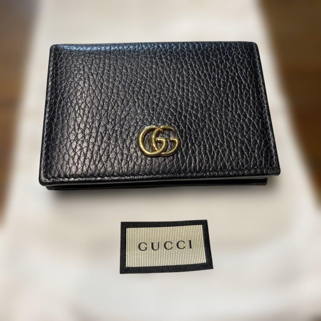 ✨極美品✨グッチ GG マーモント 二つ折り 財布 シリアルNO456126
