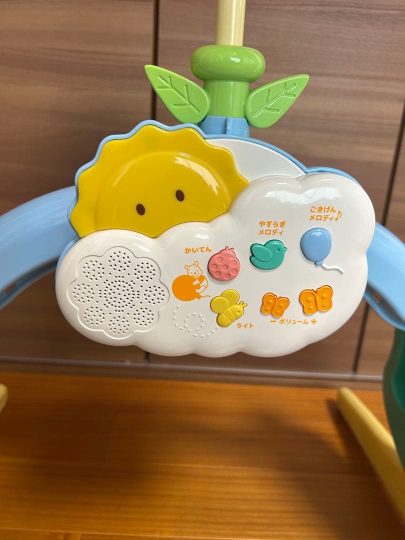 美品】プーさん えらべる回転6wayジムにへんしんメリー