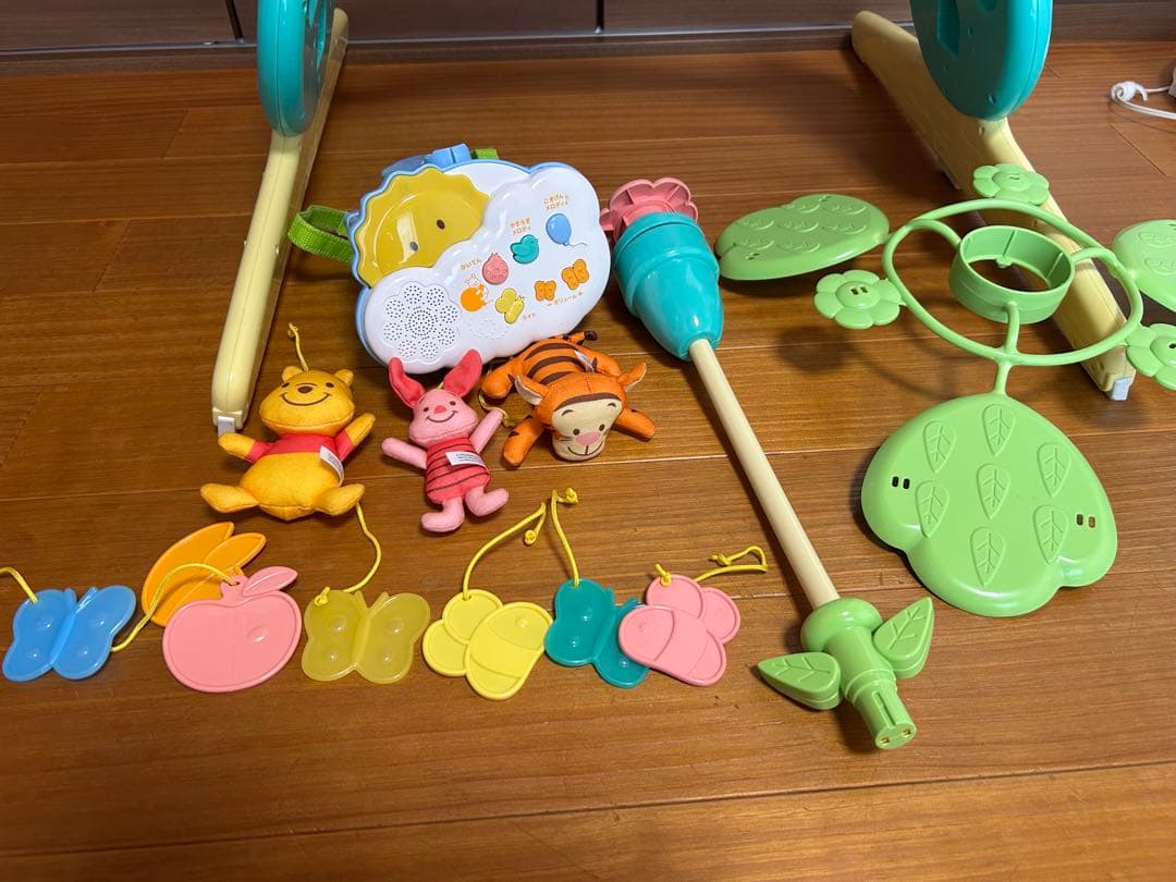 美品】プーさん えらべる回転6wayジムにへんしんメリー