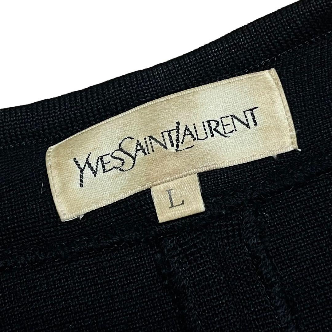 【金ボタン】【L】Yves Saint Laurent カーディガン レディース