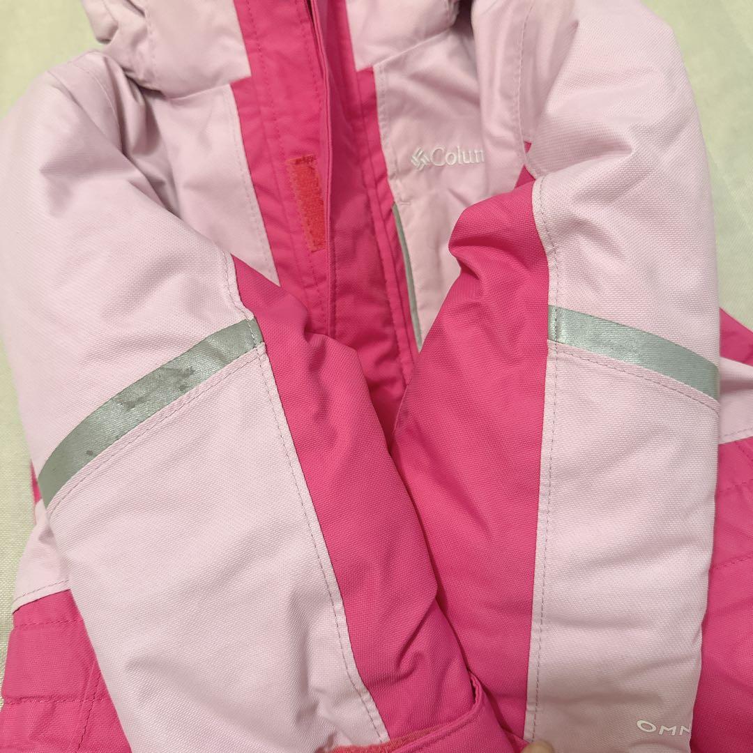 Columbia コロンビア　ピンク スキーウェア 3T キッズ スノースーツ