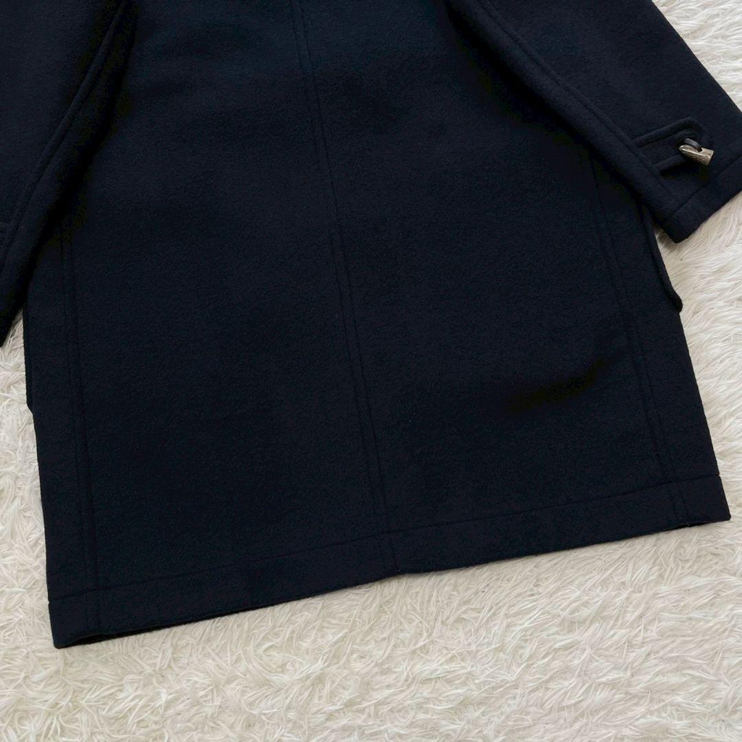 J.PRESS ダッフルコート　ロング　チェック　紺　ウール チンガード