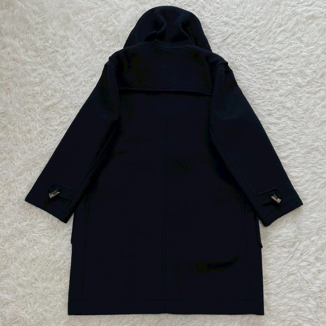 J.PRESS ダッフルコート　ロング　チェック　紺　ウール チンガード