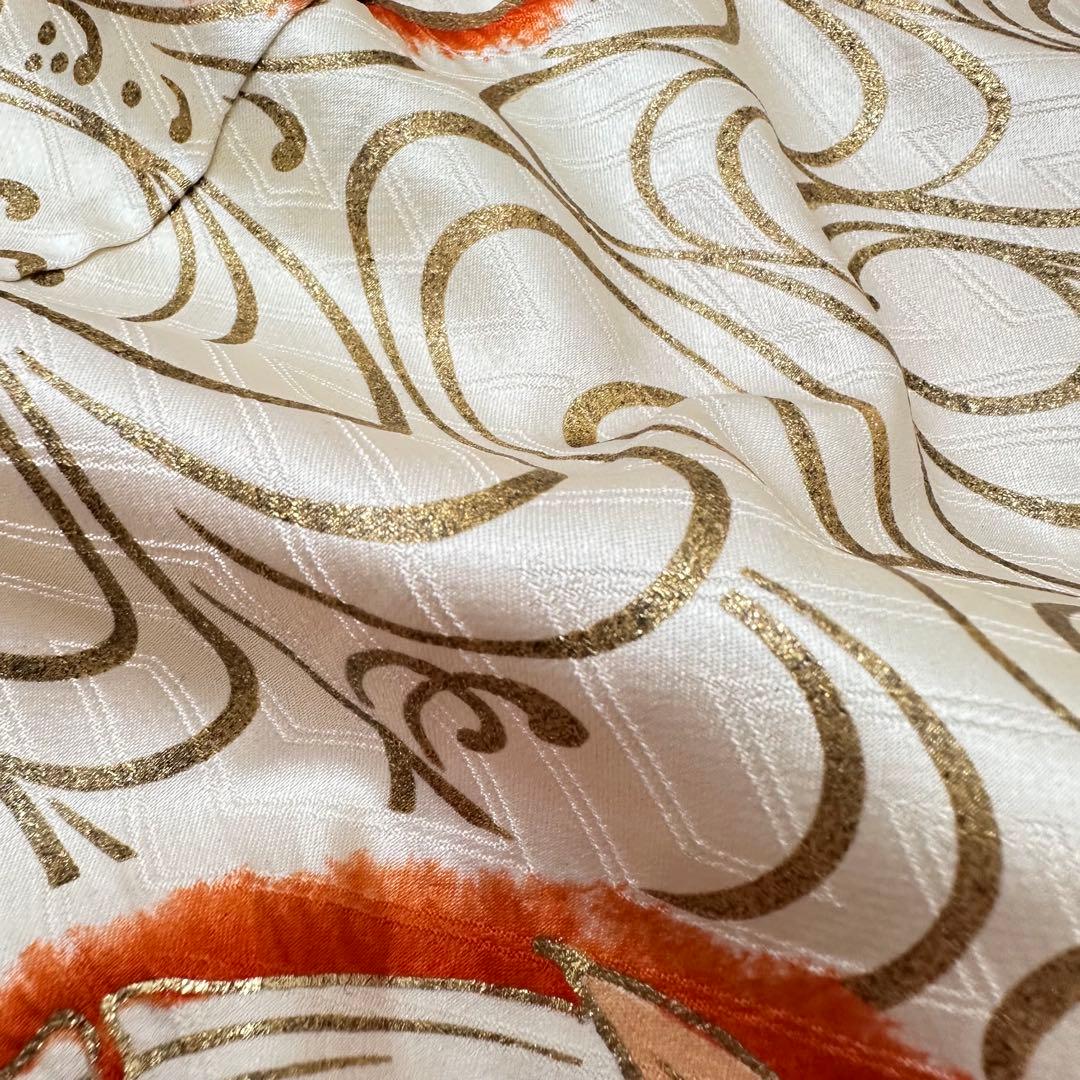 k*o様 振袖 裄66 トールサイズ 染めに豪華刺繍 着物 正絹 広衿 RK-6