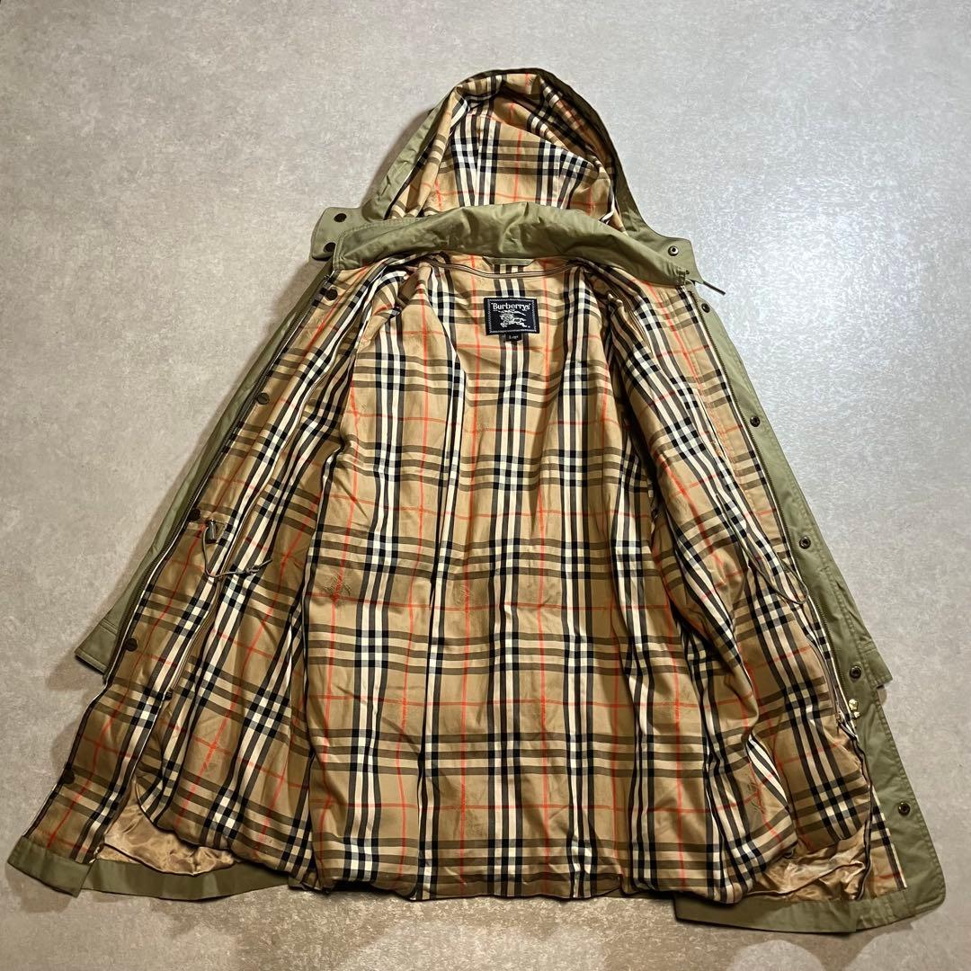 BURBERRY バーバリー モッズコート ダウンライナー ノバチェック カーキ