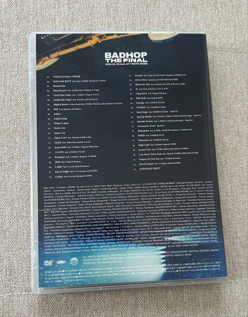 BADHOP THE FINAL 東京ドームライブDVD