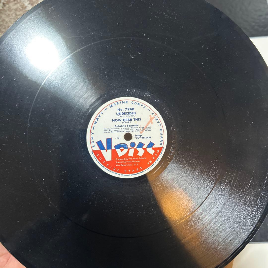 ジャズのV-Disc 5枚セット！SPレコード、SP盤、戦時中