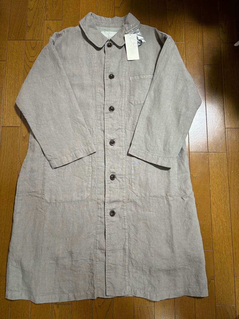 nest Robe リネン ステンカラー ライトコート