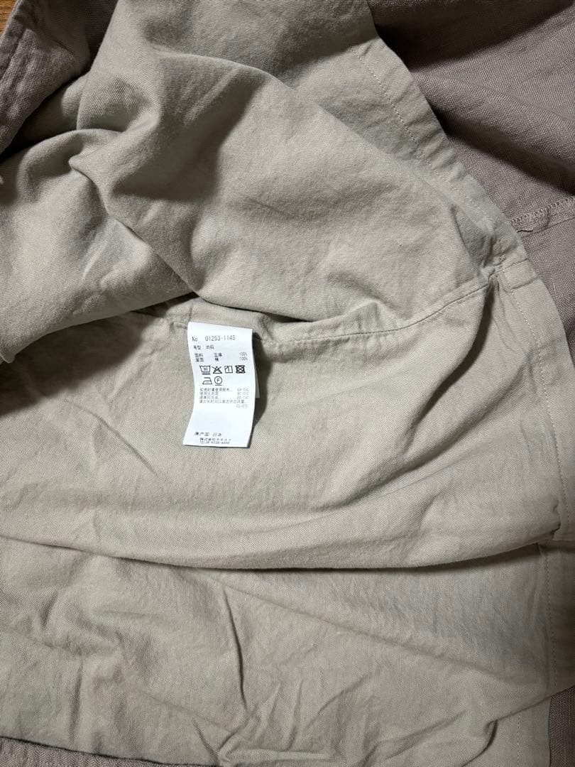 nest Robe リネン ステンカラー ライトコート