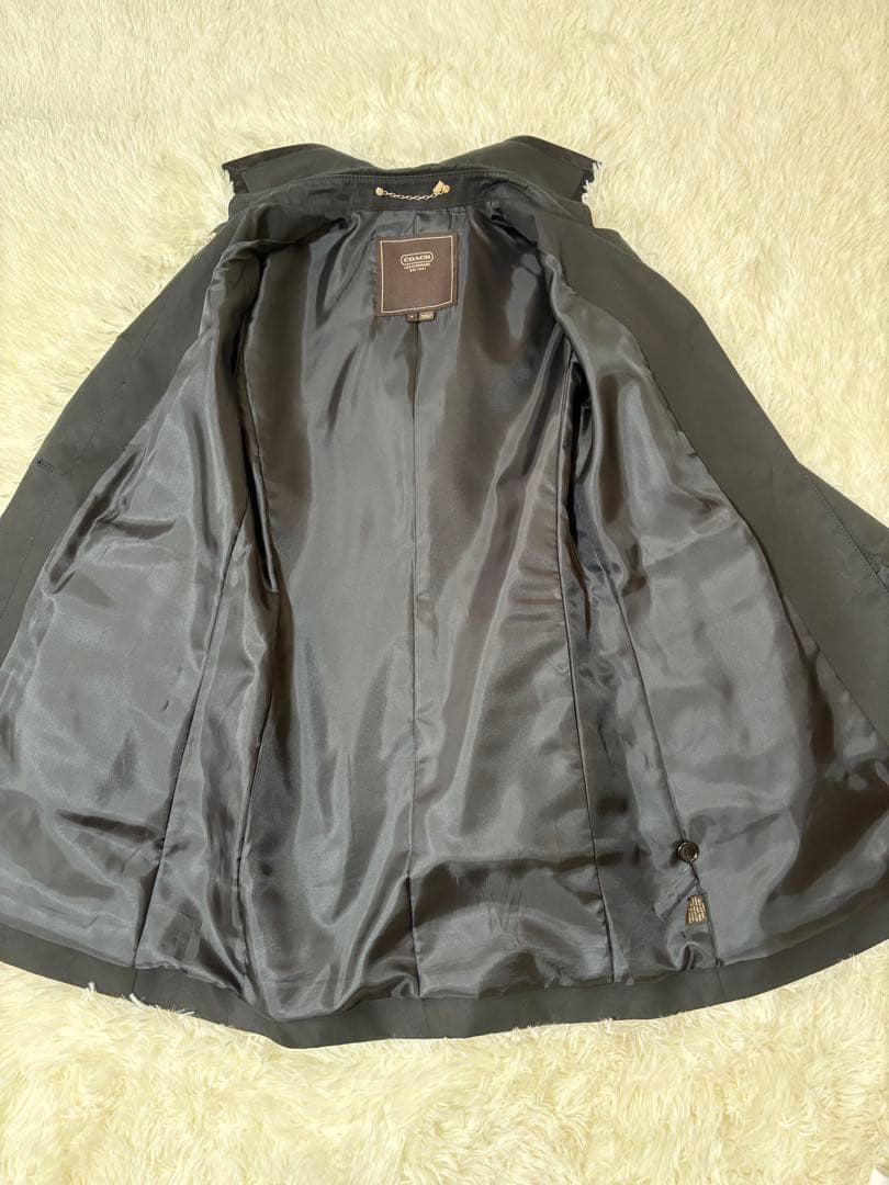 COACH トレンチコート レインコート ターンロック サイズ4 Mサイズ