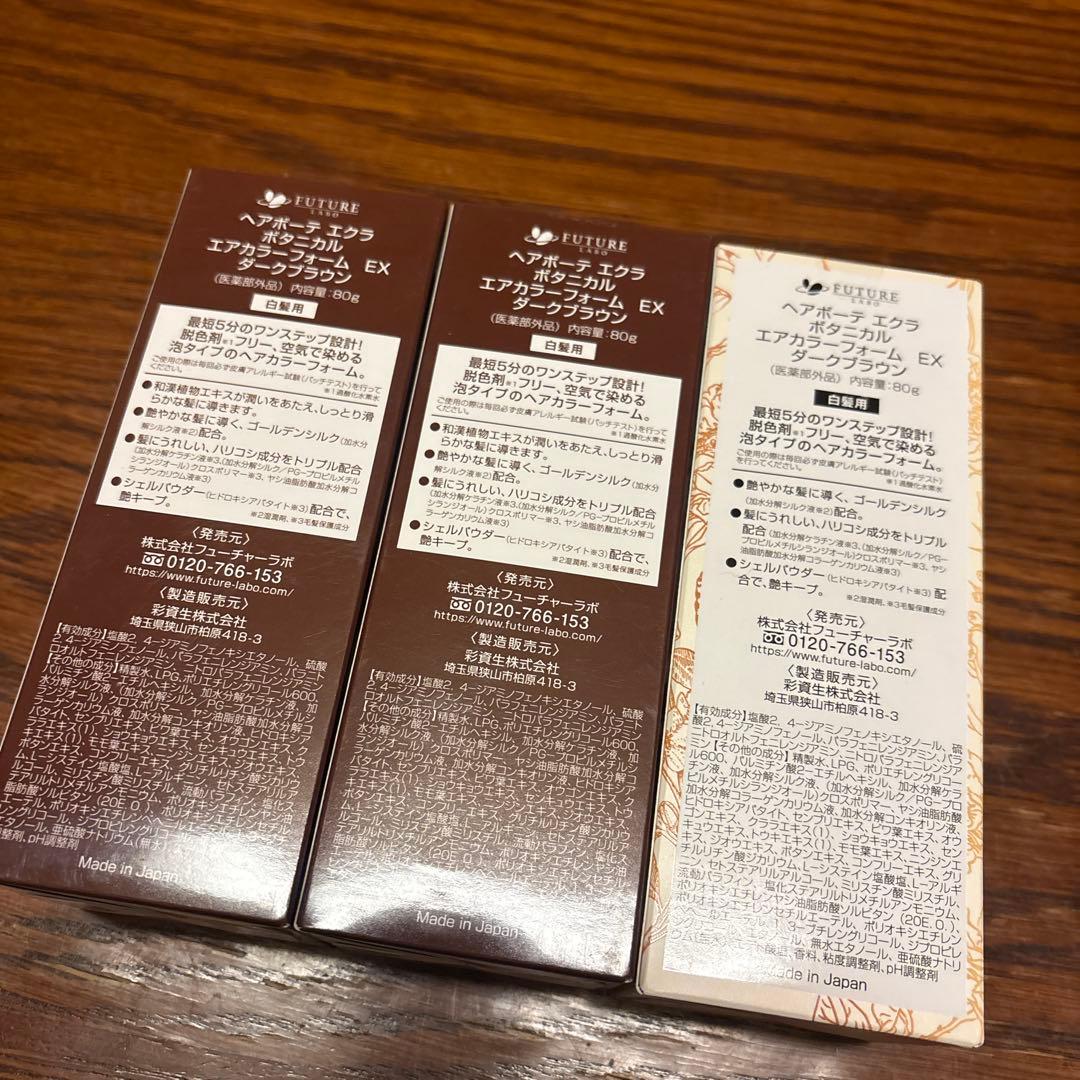 ヘアボーテ エクラ ボタニカル エアカラーフォーム EX ダークブラウン 80g