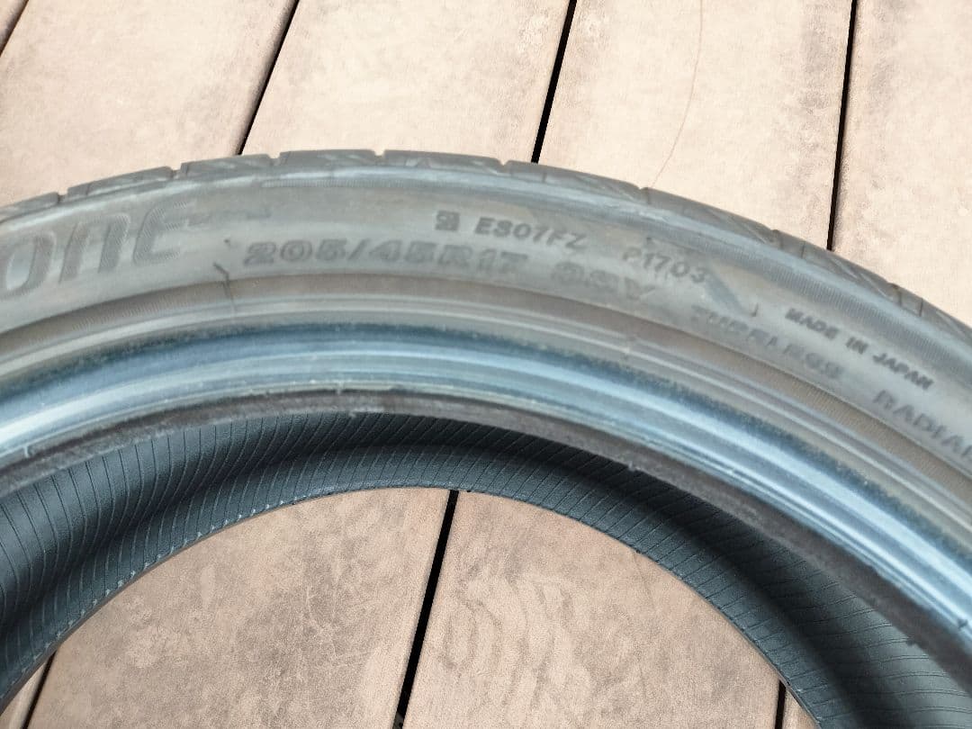 タイヤ・ホイール POTENZA S007A 205 45 R17