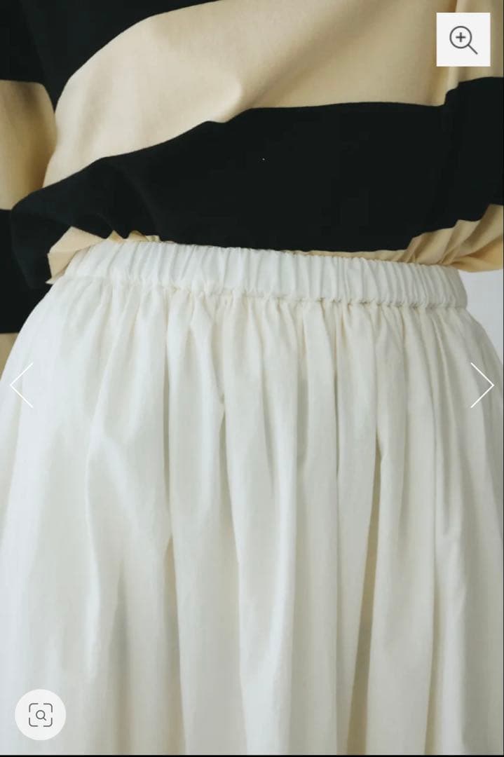 ［お値引き］新品未使用 HeRIN.CYE フリルスカート 白