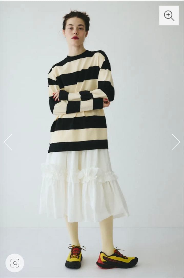 ［お値引き］新品未使用 HeRIN.CYE フリルスカート 白