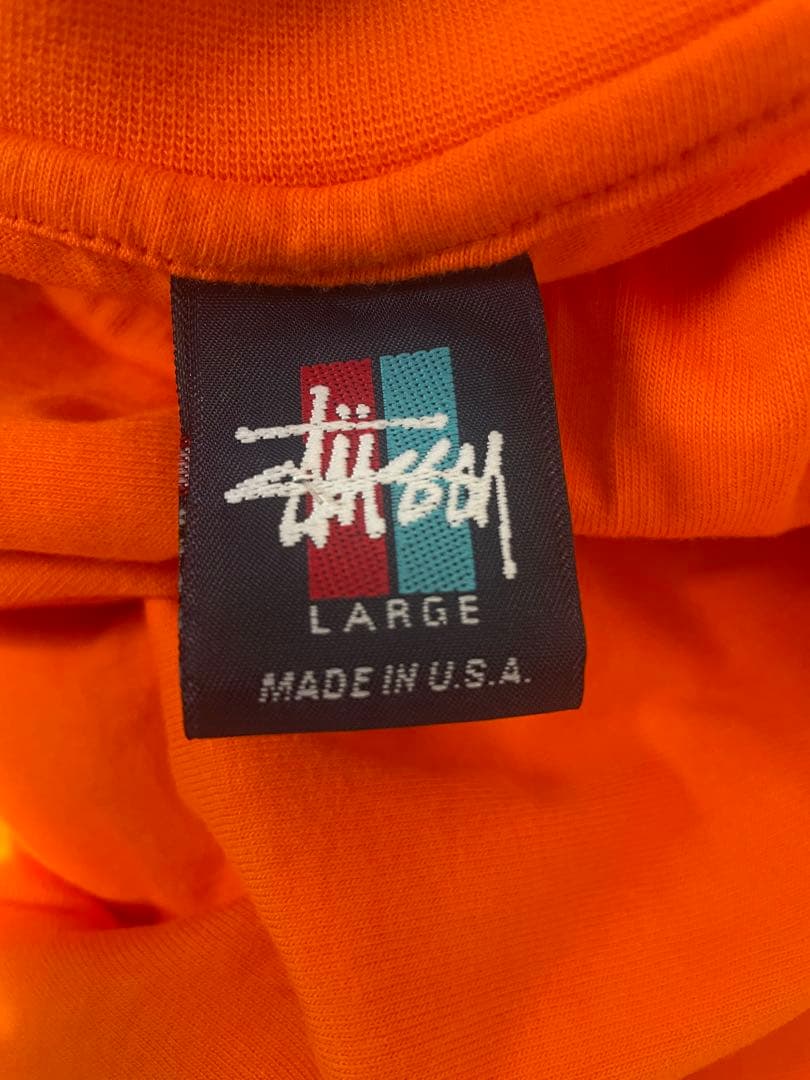 USA製 STUSSY Tシャツ オレンジ L
