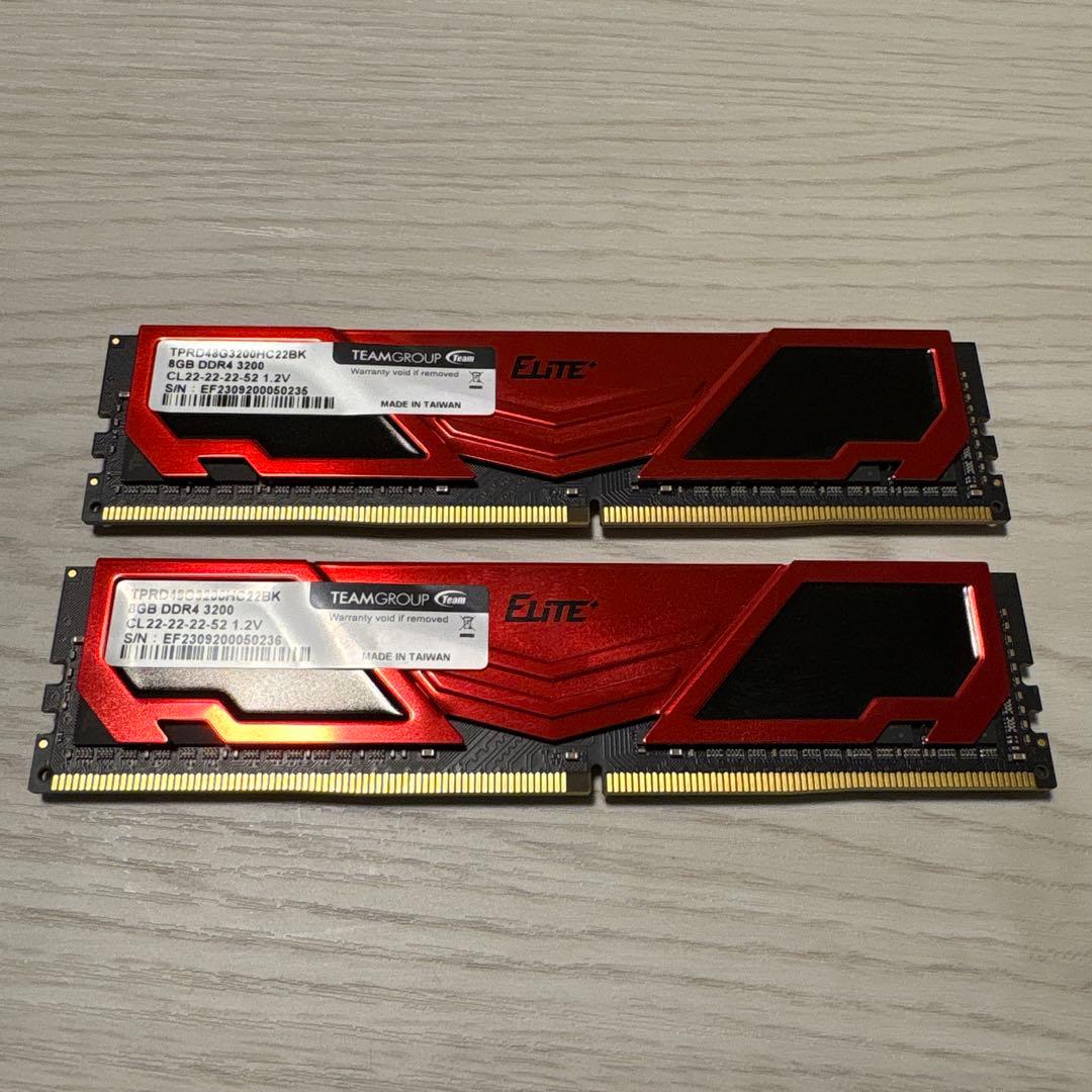 TEAMGROUP ELITE DDR4 8GB×2 3200MHz