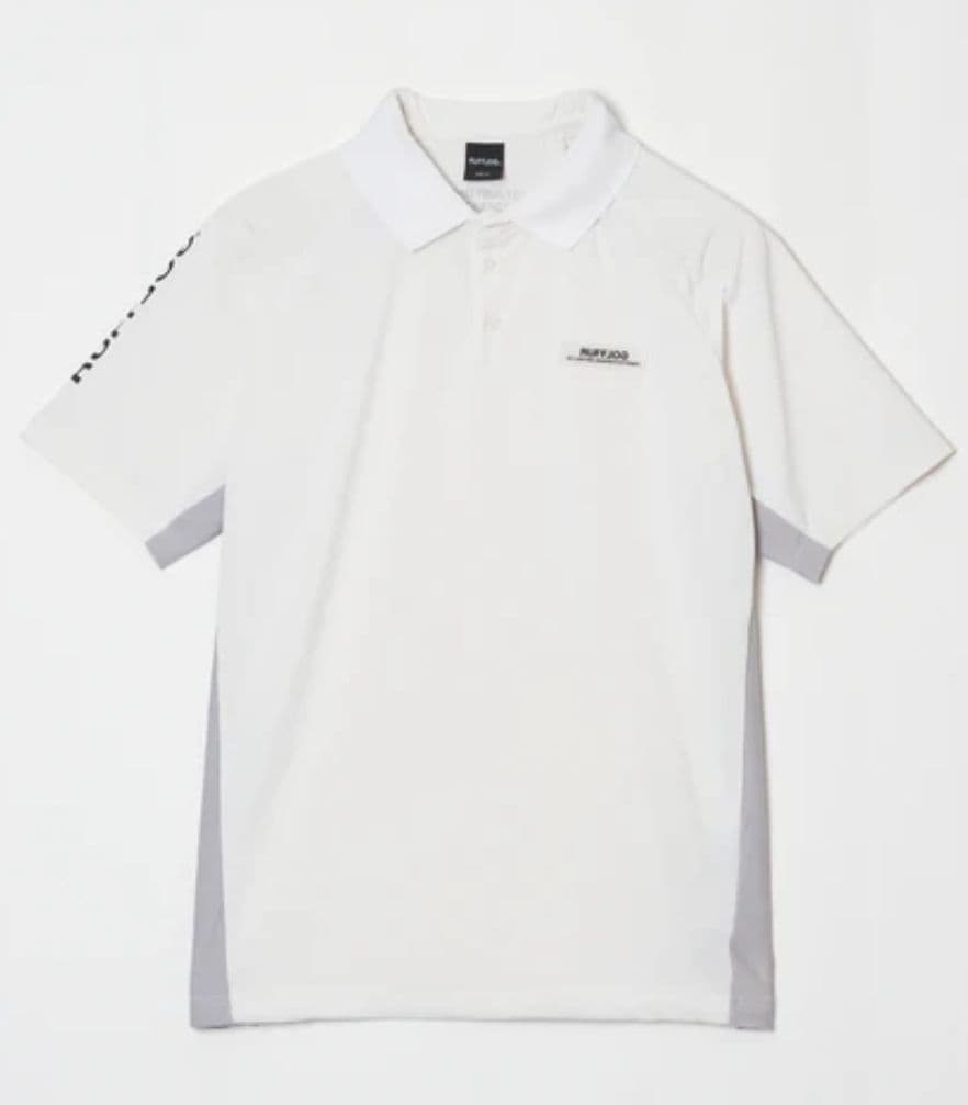 ☆RUFFLOG☆ゴルフTC S/S POLOドローコード L ホワイト×グレー