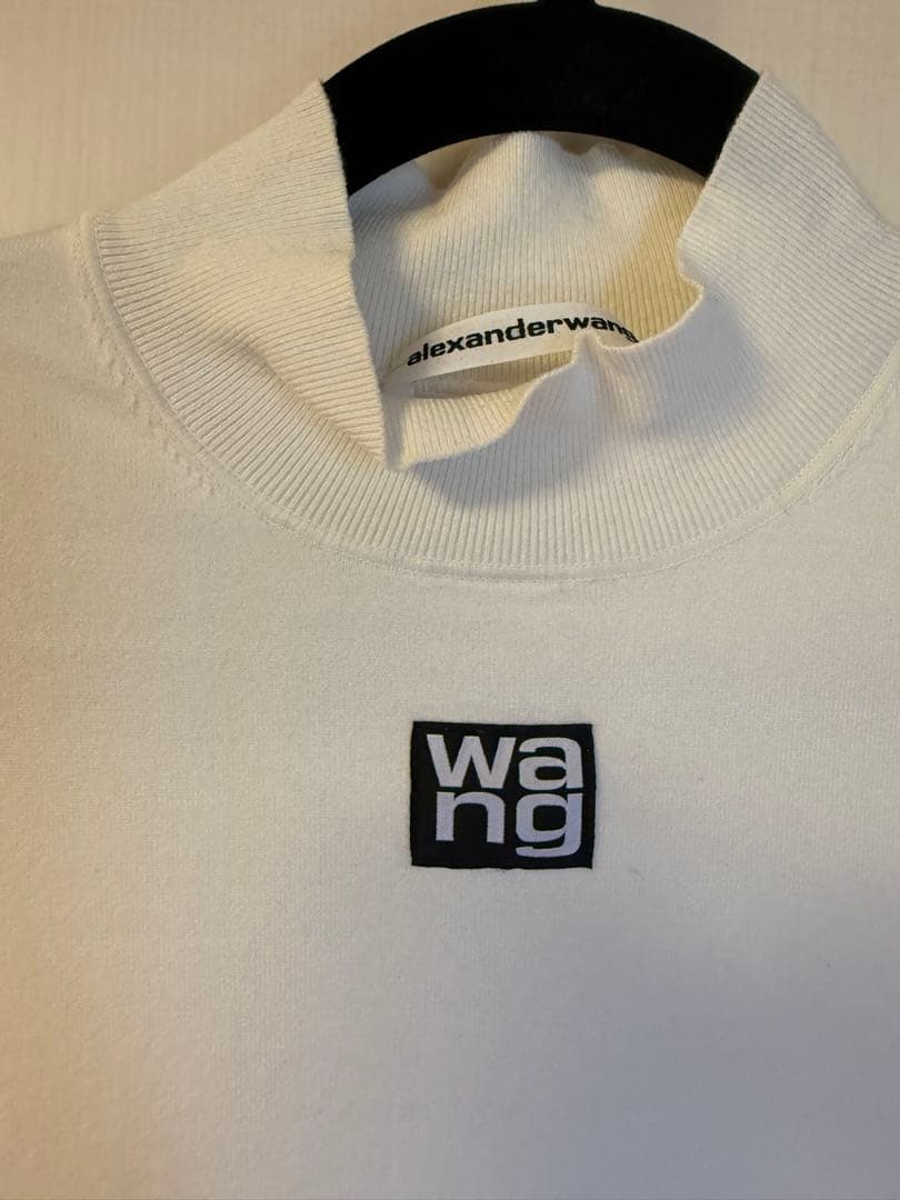 alexanderwang ホワイト ハイネック Tシャツ M