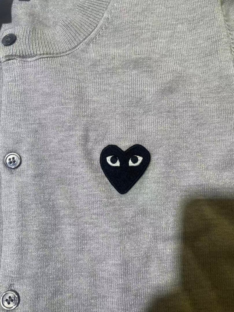 PLAY COMME des GARCONS カーディガンM-XL#46 グレー