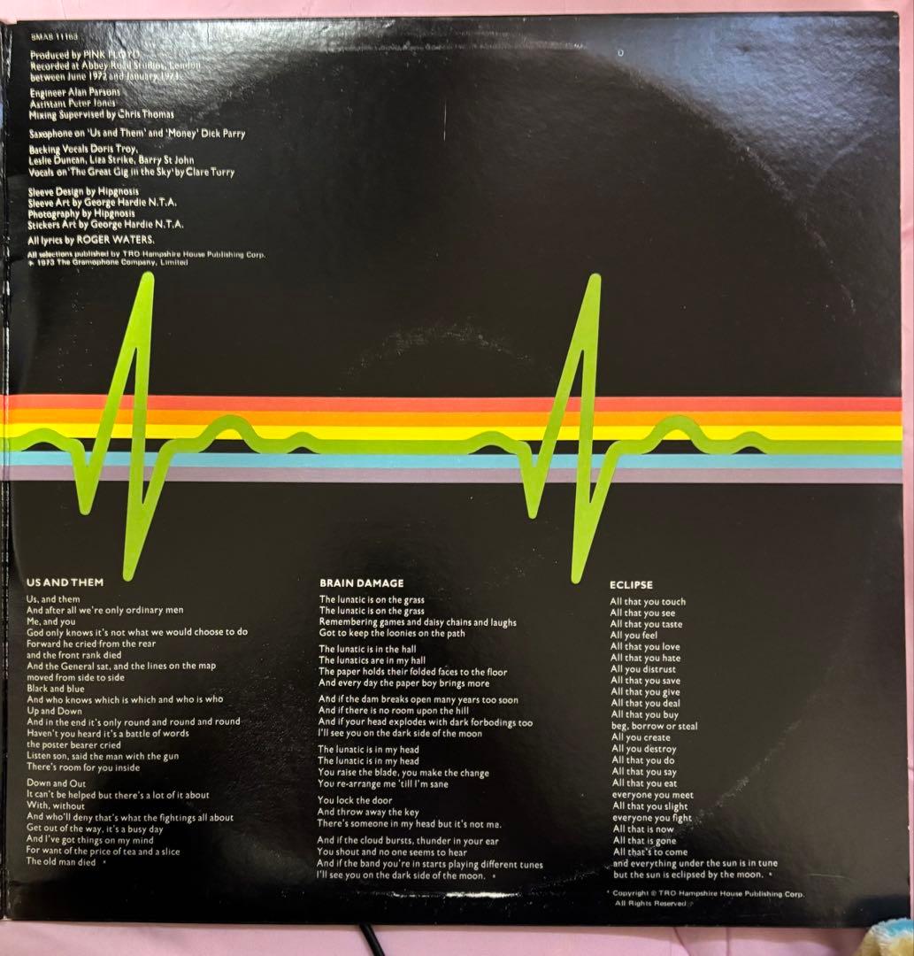洋楽 PINK FLOYD THE DARK SIDE OF THE MOON