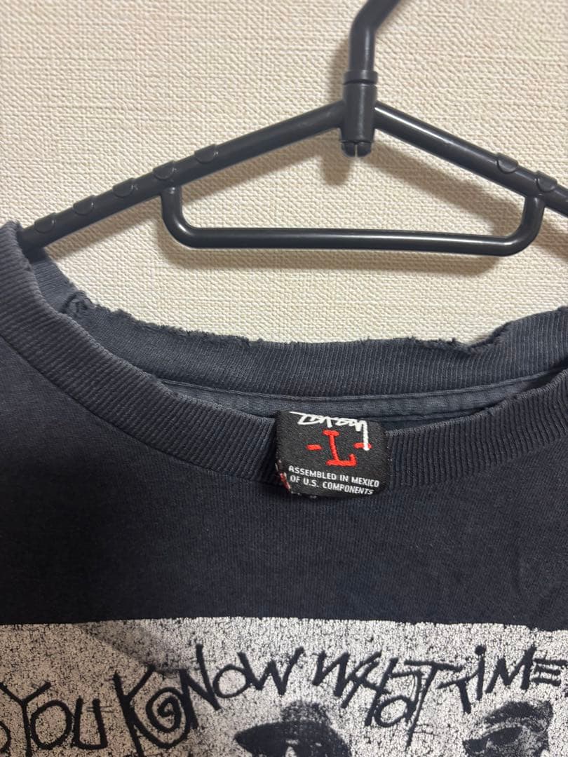 い*き様 Stussy Tシャツ ブラック　ステューシー　オールドtシャツ
