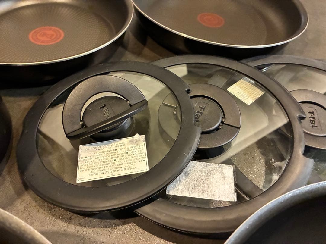 T-fal 鍋・フライパンセット（多サイズ、トング付き）　ガスコンロ専用
