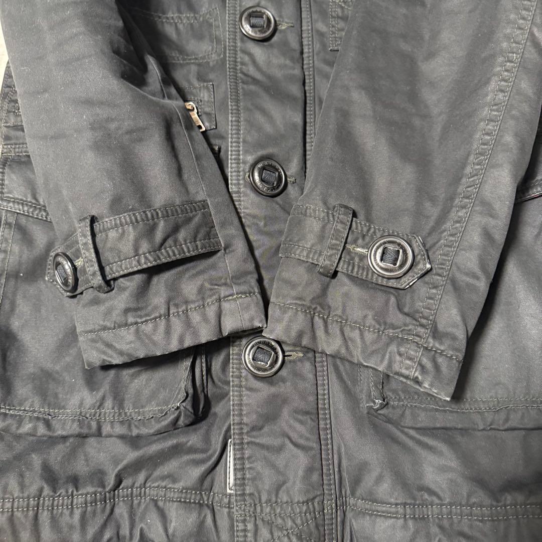 y2k BURBERRY BLACK LABEL ミニタリー　モッズ コート
