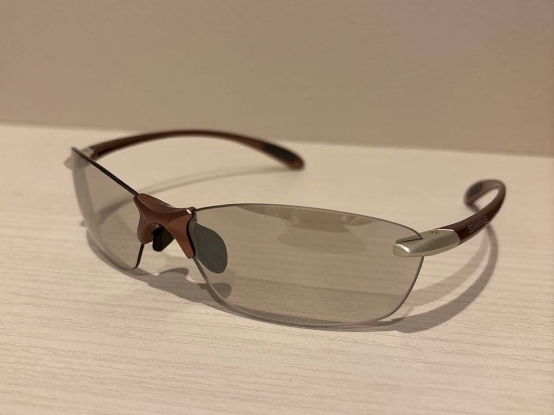 【美品】スワンズ　SWANS Airless-Leaf fit サングラス