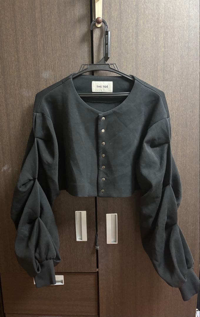 トップス THE TOE dumbo gather cardigan black