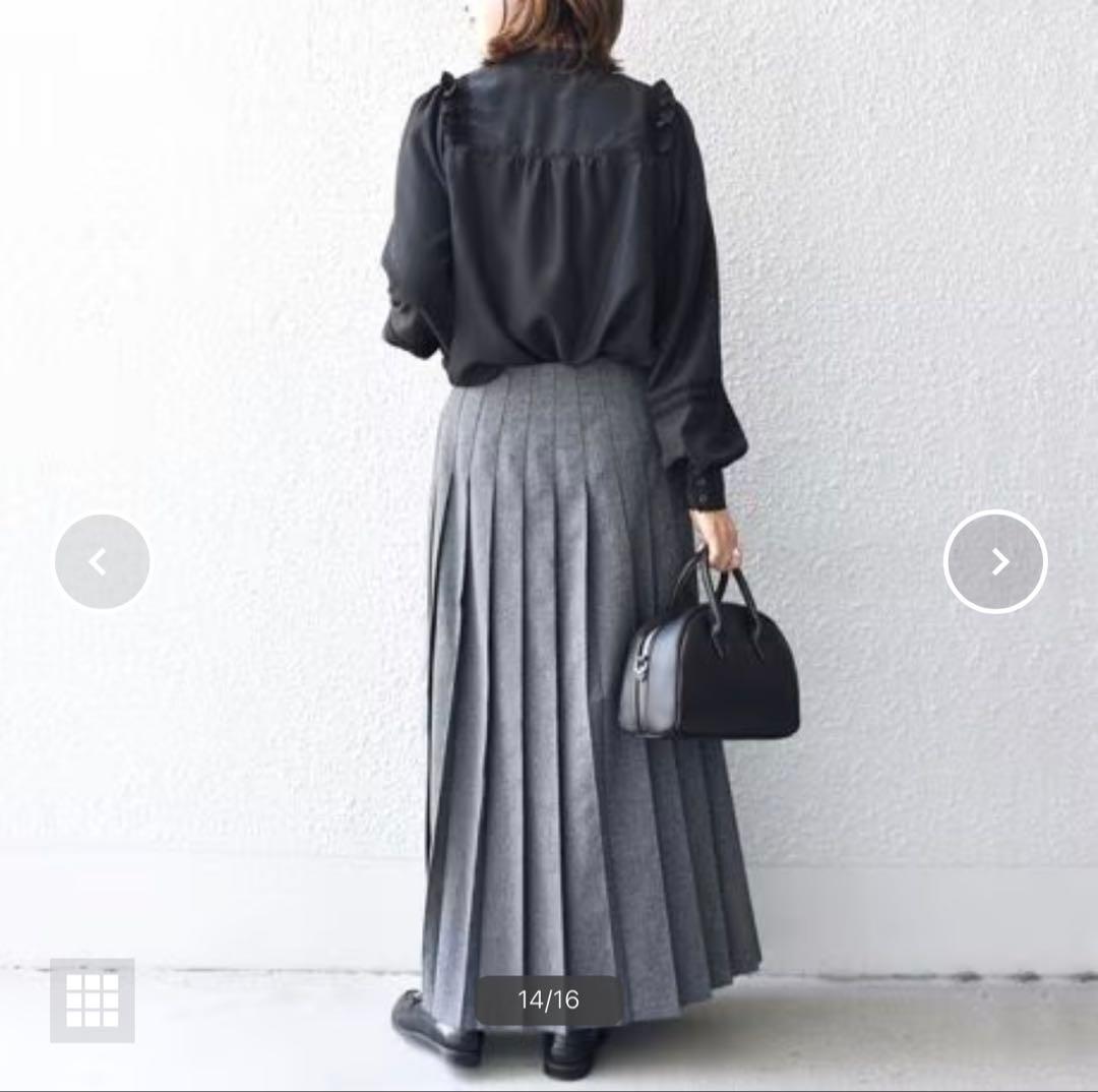 オニールオブダブリン ロングスカート SHIPS別注 ラップ プリーツ マキシ丈