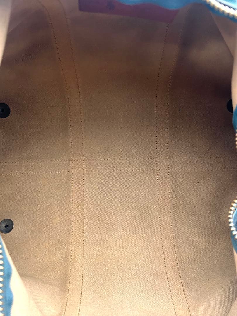 【良品】ラルフローレン 2WAY ボストンバッグ チェック PVCレザー 希少