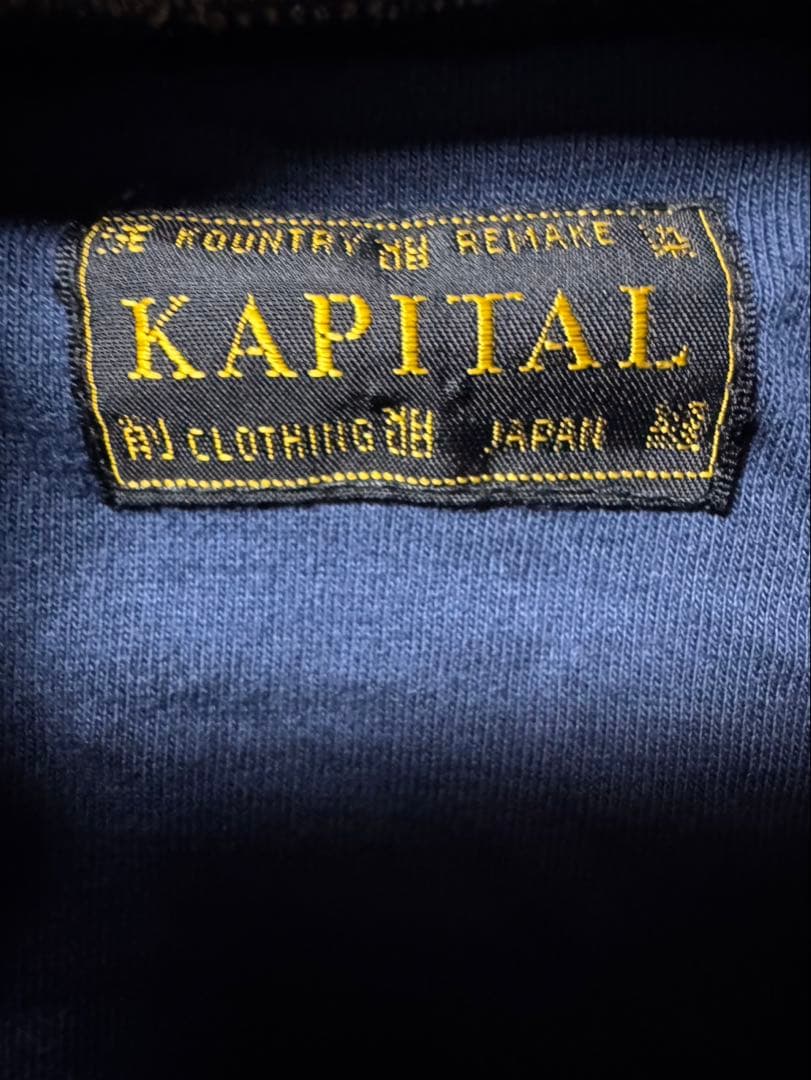 完売品　KAPITAL 肩刺繍　 デニム生地　背中キルティング カバーオール