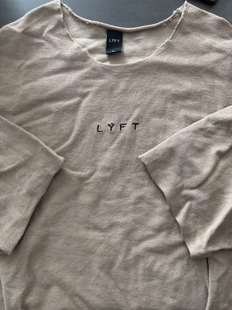 LYFT ベージュ 長袖 Tシャツ XL オーバーTシャツ