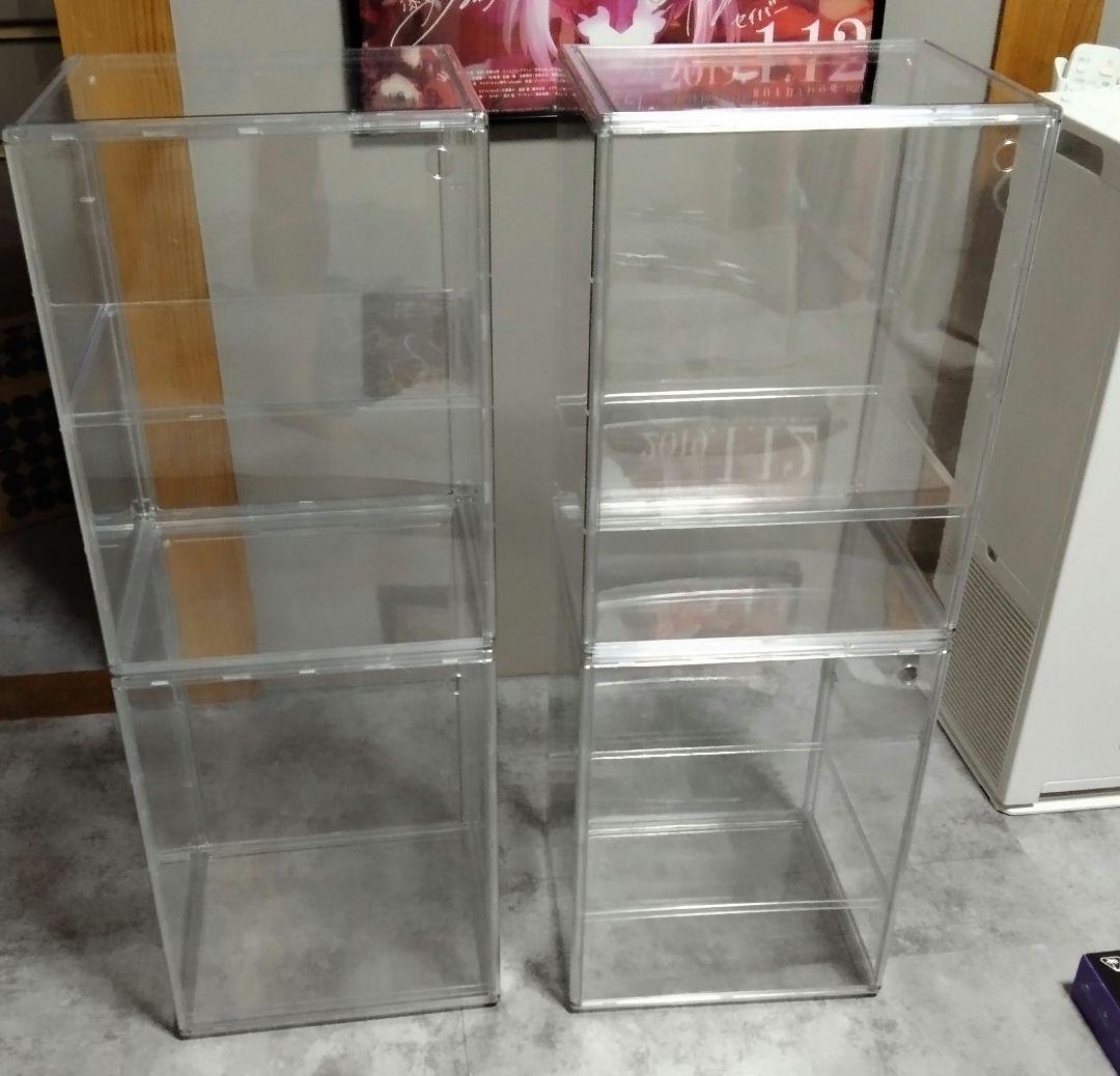 八番屋 フィギュアケース 透明展示ケース マグネット式扉 コレクションケース