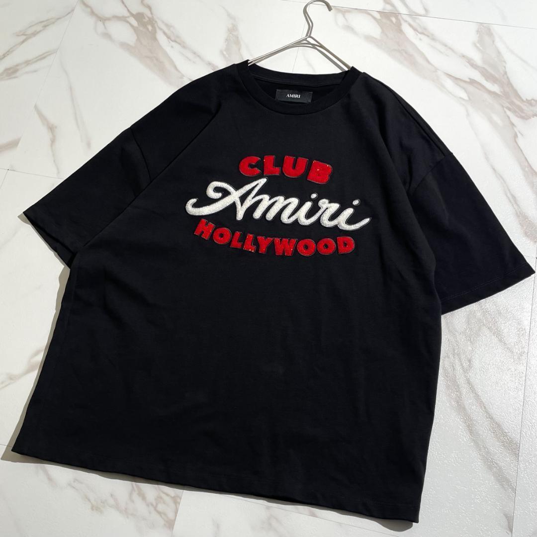 25aw 未使用　アミリ AMIRI　クリスタル　刺繍　Tシャツ　オーバーサイズ