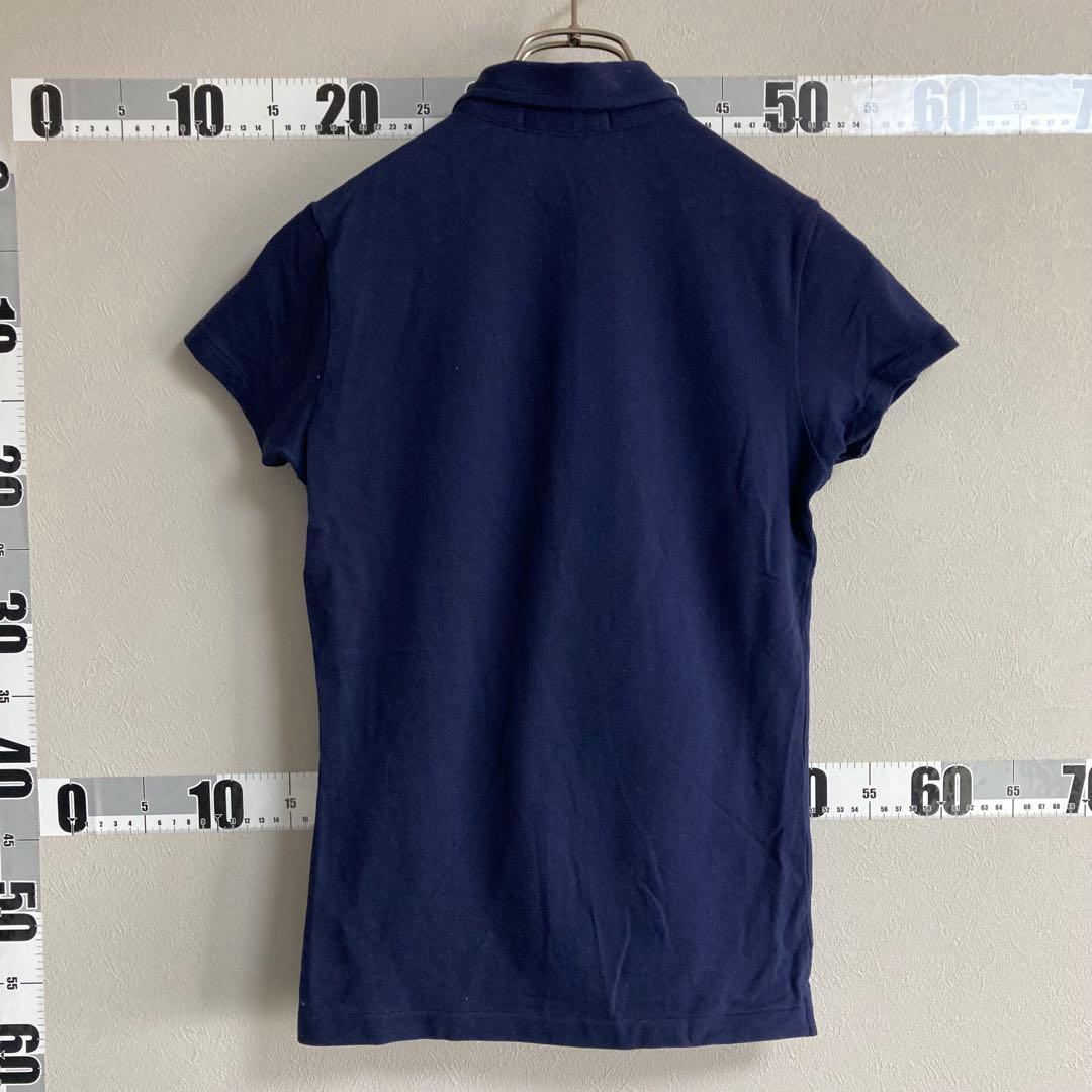 ポロラルフローレン RALPH LAUREN ポロシャツ ５つボタン 紺色 M