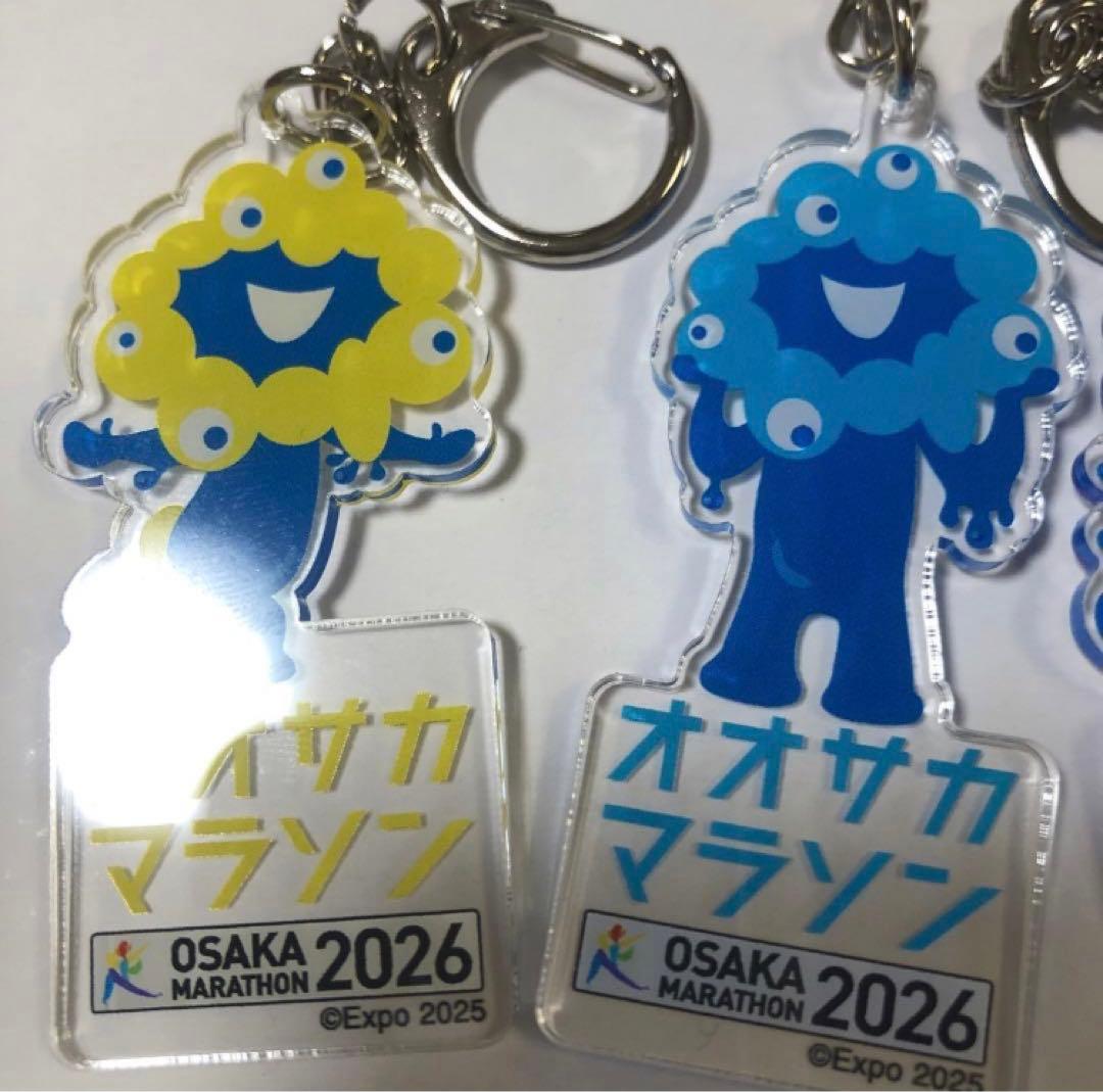 2026 アクリルキーホルダーセット　大阪マラソン限定　ミャクミャク　4個