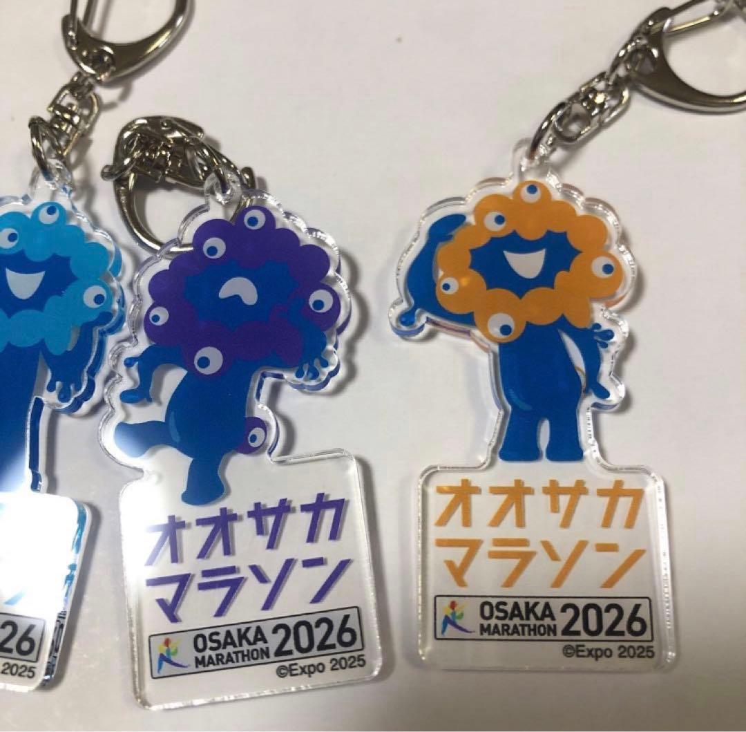2026 アクリルキーホルダーセット　大阪マラソン限定　ミャクミャク　4個