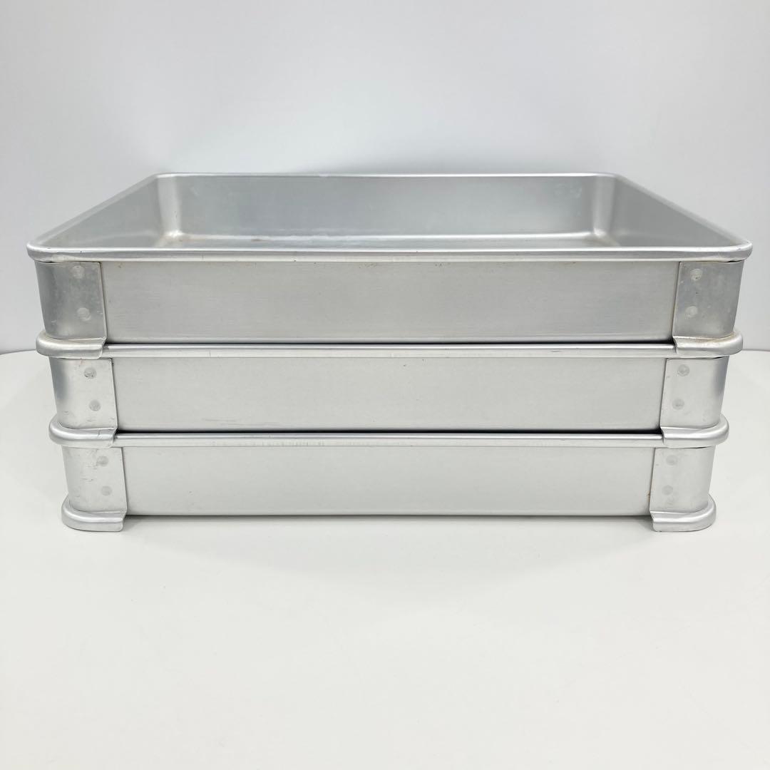 AKAO アカオ システムバット 小50 アルミトレー 3枚セット 業務用