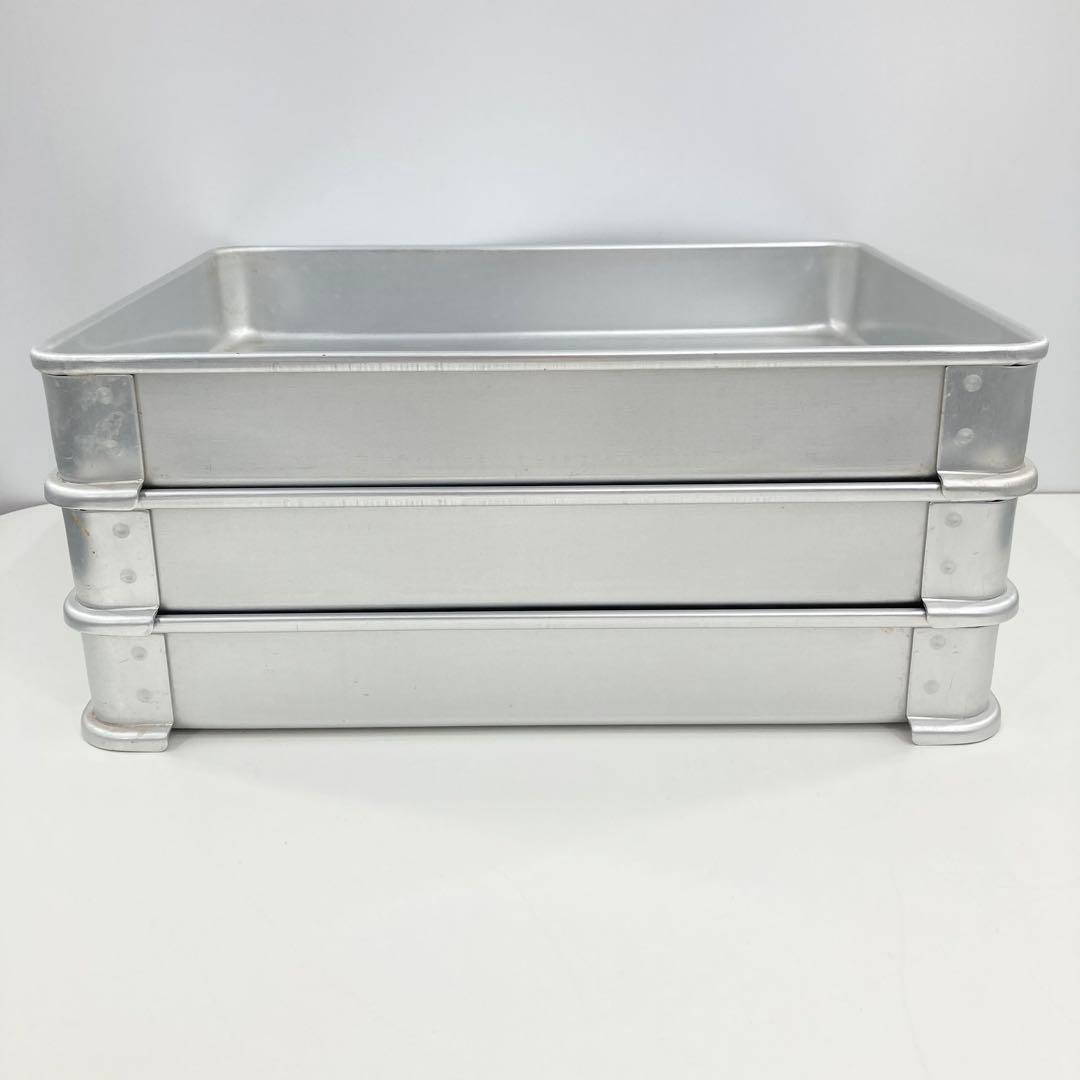 AKAO アカオ システムバット 小50 アルミトレー 3枚セット 業務用