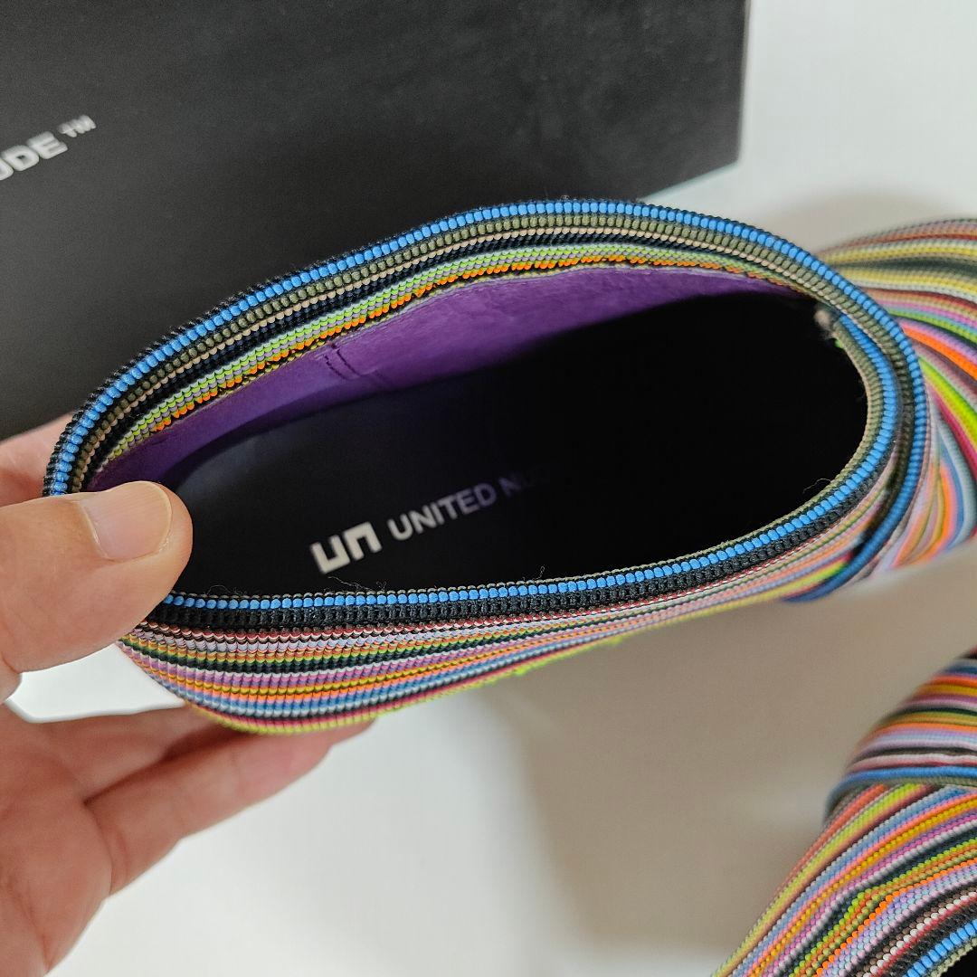 未使用 ユナイテッドヌードUNITED NUDE マルチカラーブーティ38