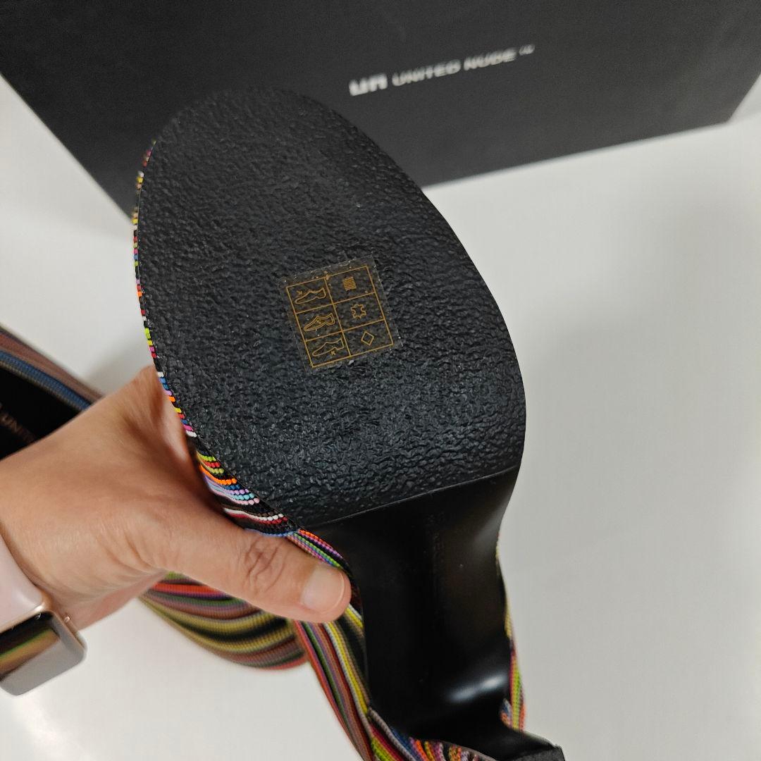 未使用 ユナイテッドヌードUNITED NUDE マルチカラーブーティ38